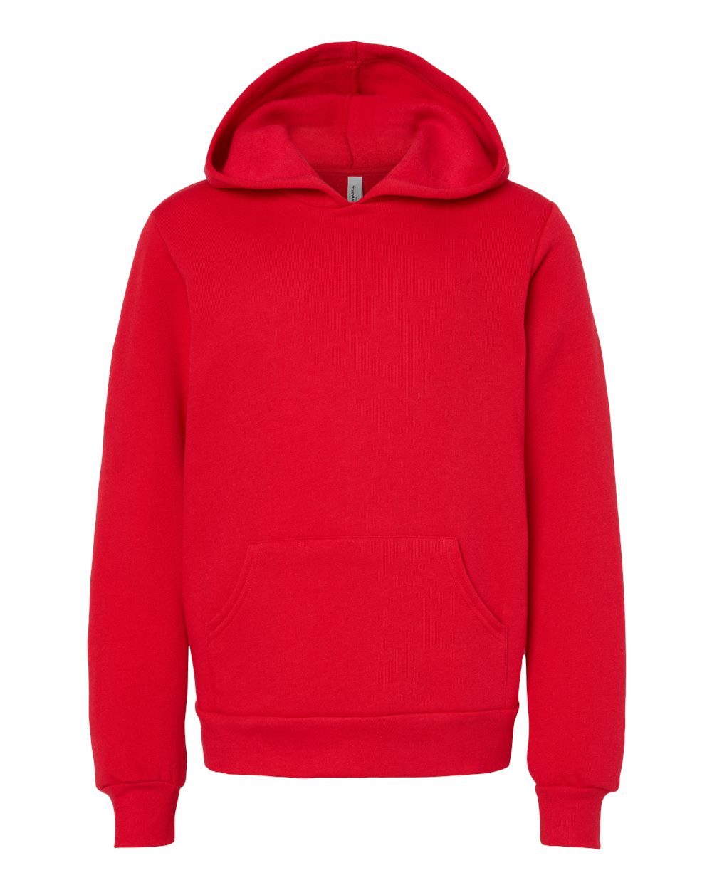 Youth Sponge Fleece Hoodie - Front - B22806703 - Red