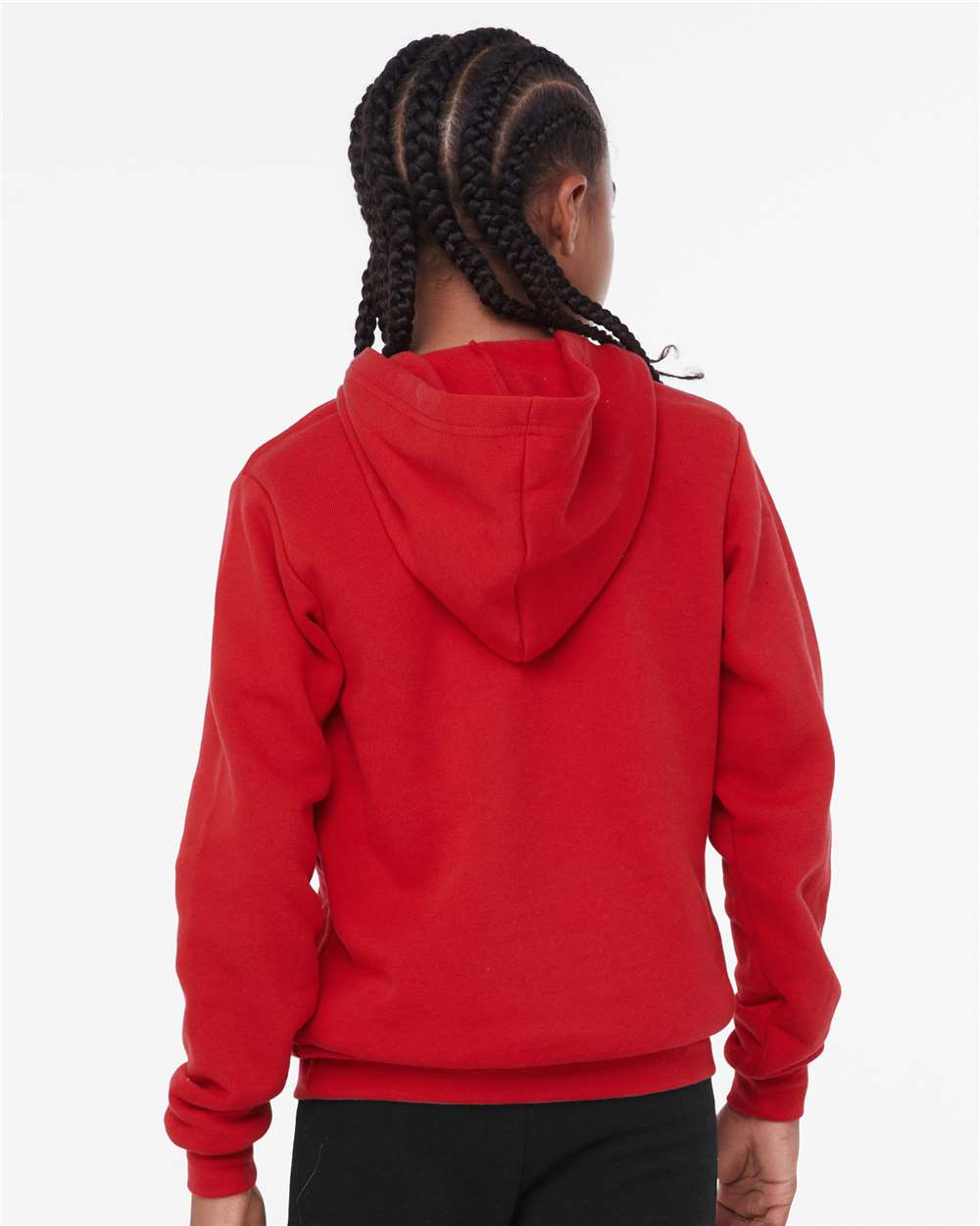 Youth Sponge Fleece Hoodie - OnModelBack - B22806703 - Red