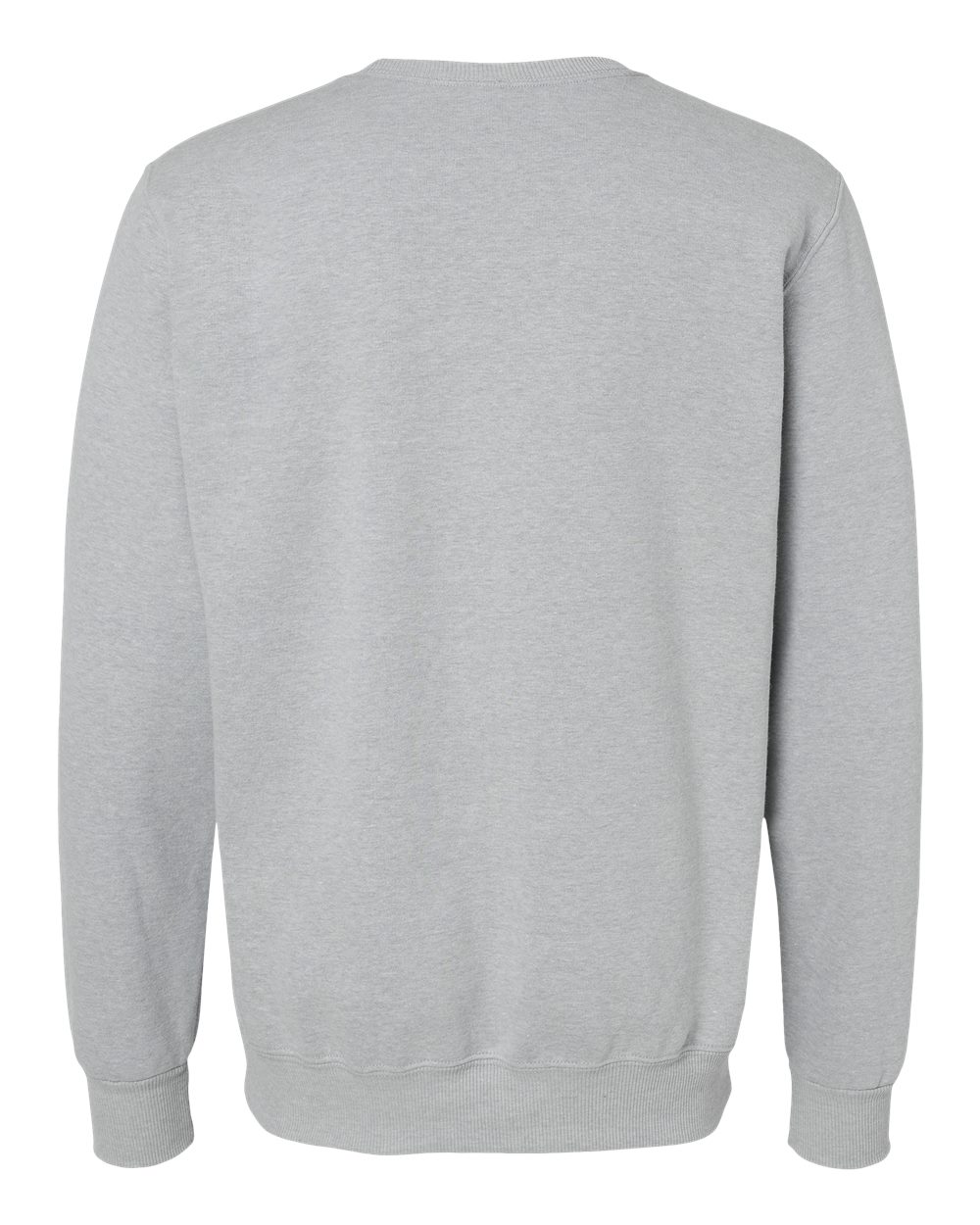 Unisex Eco™ Premium Blend Ring-Spun Crewneck Sweatshirt - Back - B12935352 - Frost Grey Heather