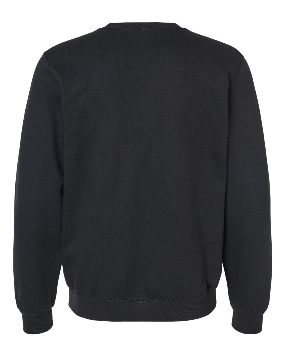 Unisex Eco™ Premium Blend Ring-Spun Crewneck Sweatshirt - Back - B12935502 - Black Ink