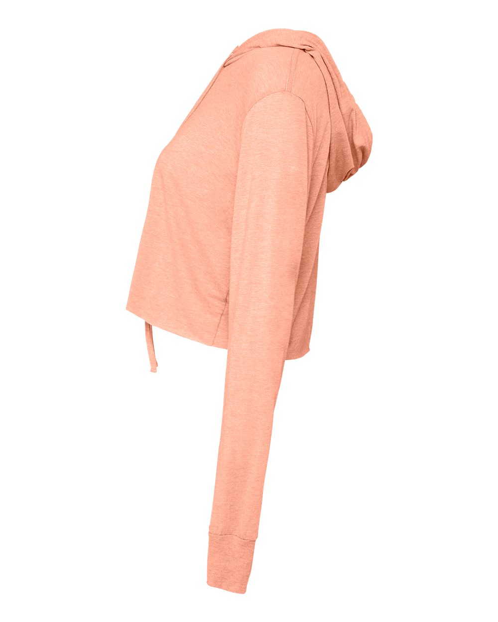 Women’s Triblend Crop Long Sleeve Hoodie - DirectSide - B26606663 - Sunset Triblend