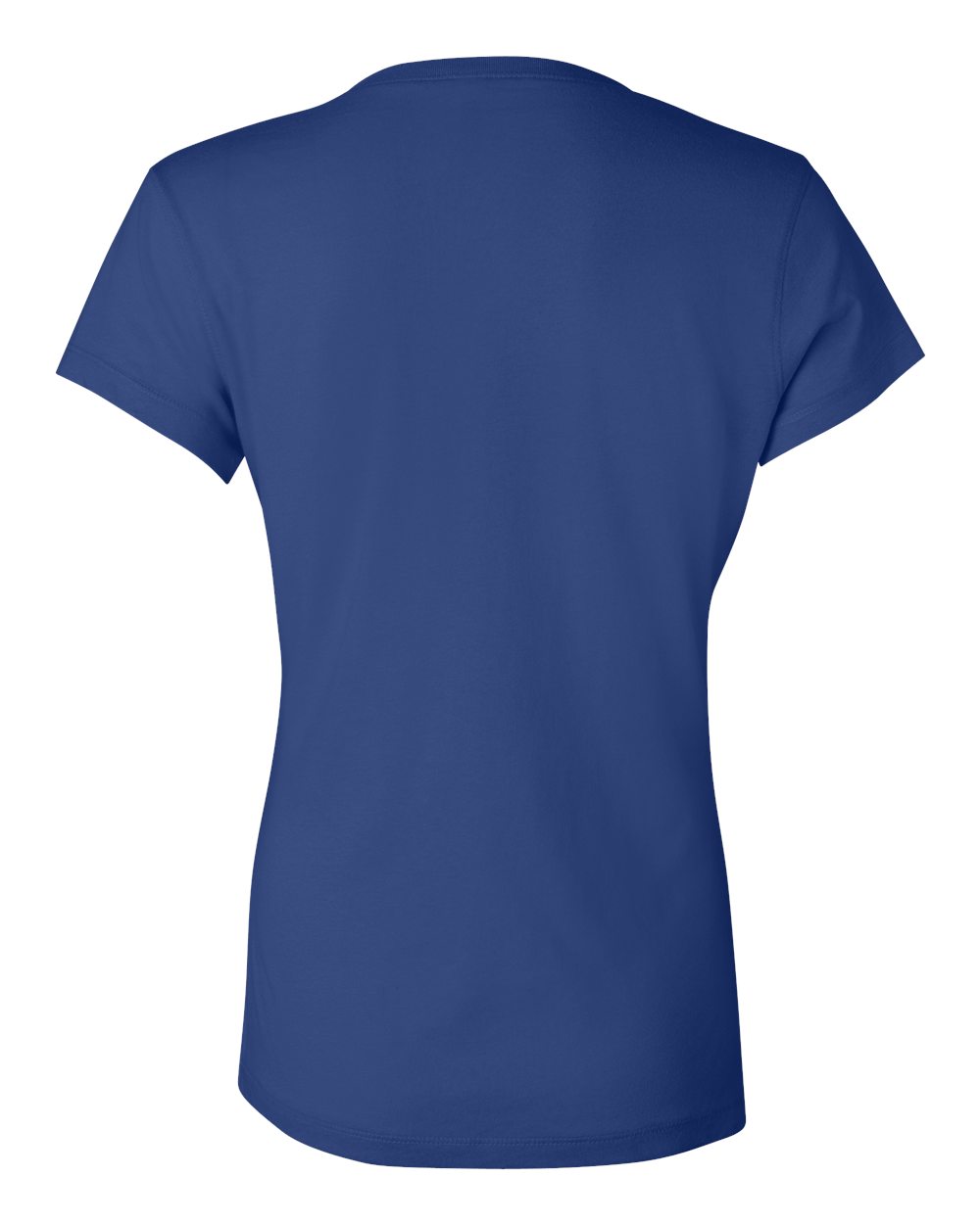 Women’s Jersey V-Neck Tee - Back - B53306753 - True Royal