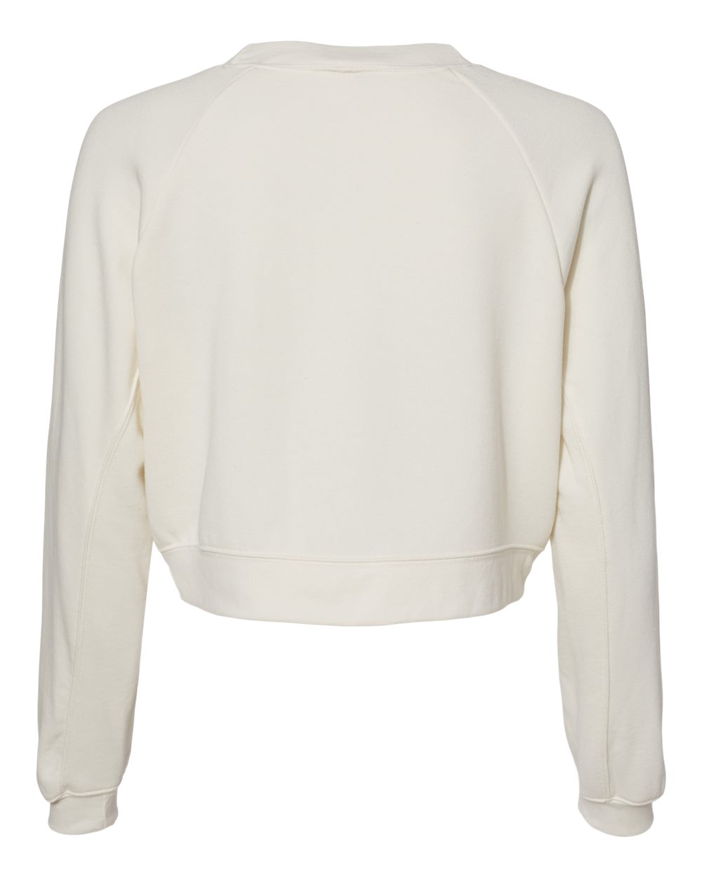 Women's Raglan Pullover Fleece - Back - B10206003 - Vintage White