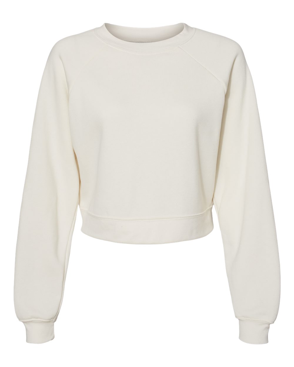 Women's Raglan Pullover Fleece - Front - B10206003 - Vintage White
