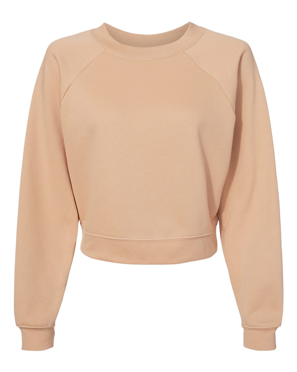 Women's Raglan Pullover Fleece - Front - B10206243 - Heather Sand Dune