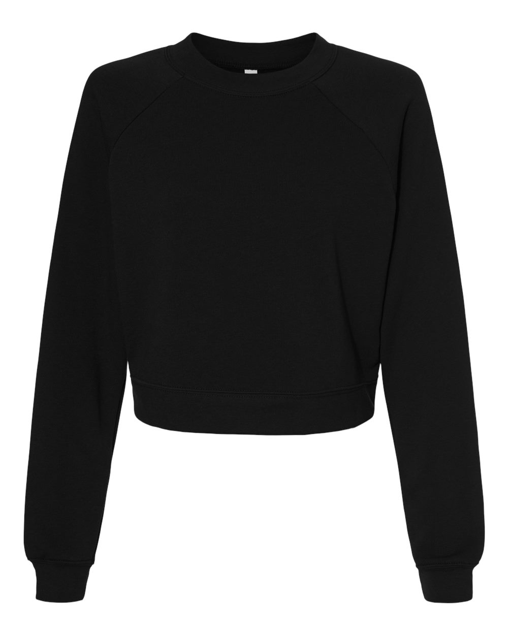 Women's Raglan Pullover Fleece - Front - B10206503 - Black