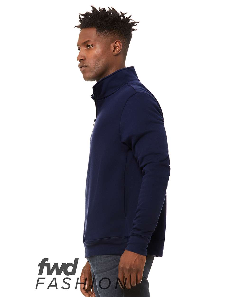 Unisex FWD Fashion Quarter-Zip Pullover Fleece - DirectSide - B02206652 - Navy