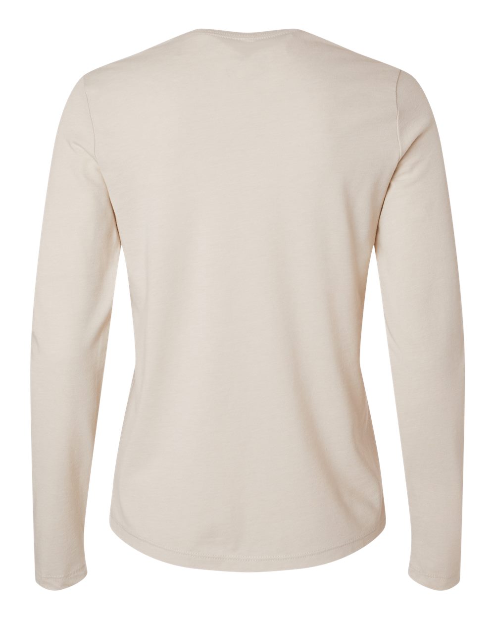 Women’s Jersey Long Sleeve Tee - Back - B57606383 - Heather Dust