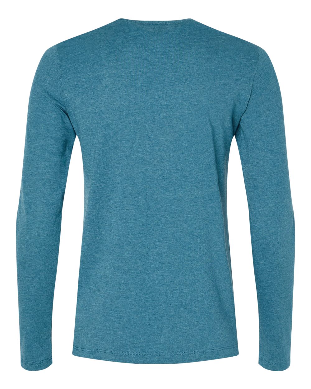 Women’s Jersey Long Sleeve Tee - Back - B57606773 - Heather Deep Teal