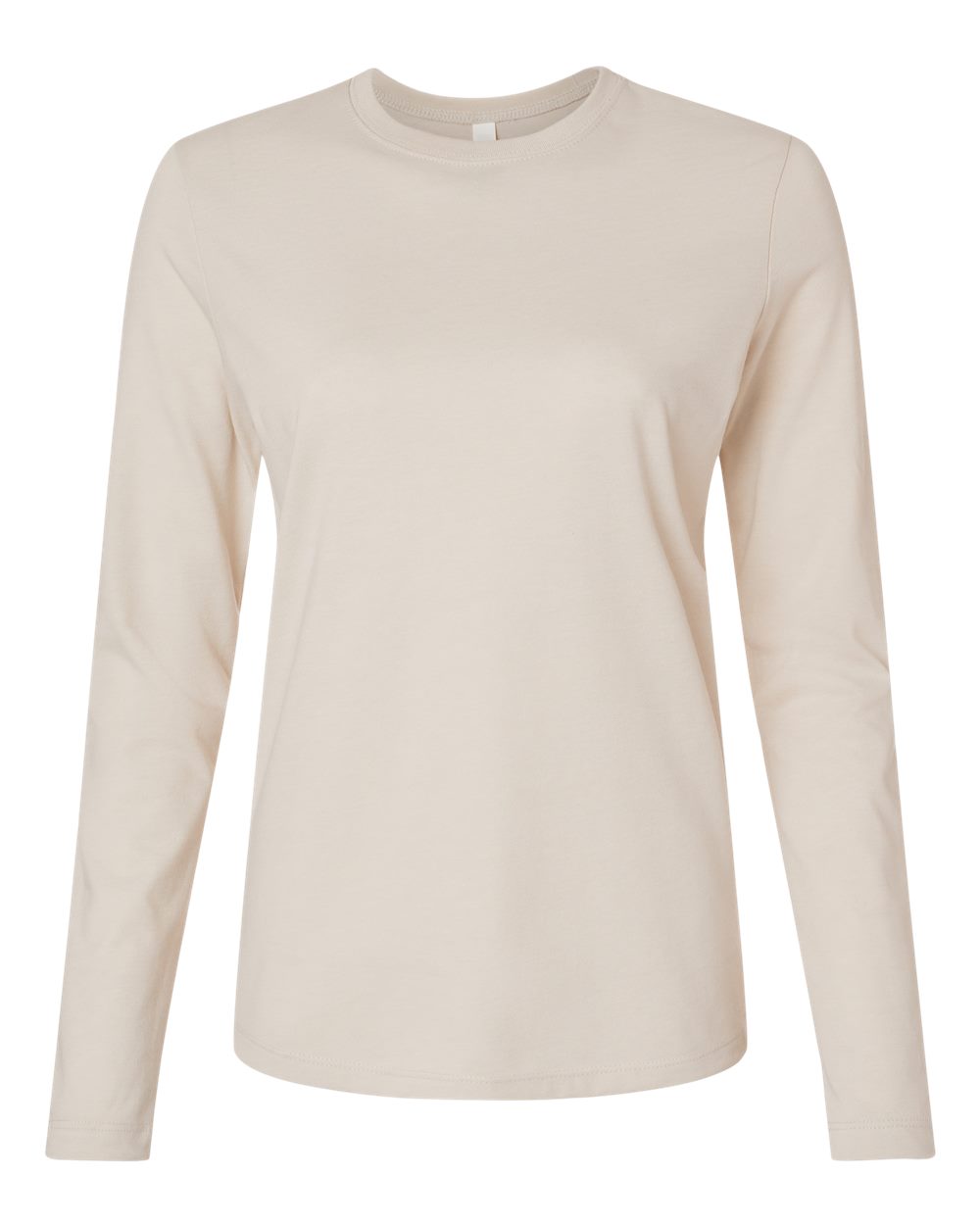 Women’s Jersey Long Sleeve Tee - Front - B57606383 - Heather Dust