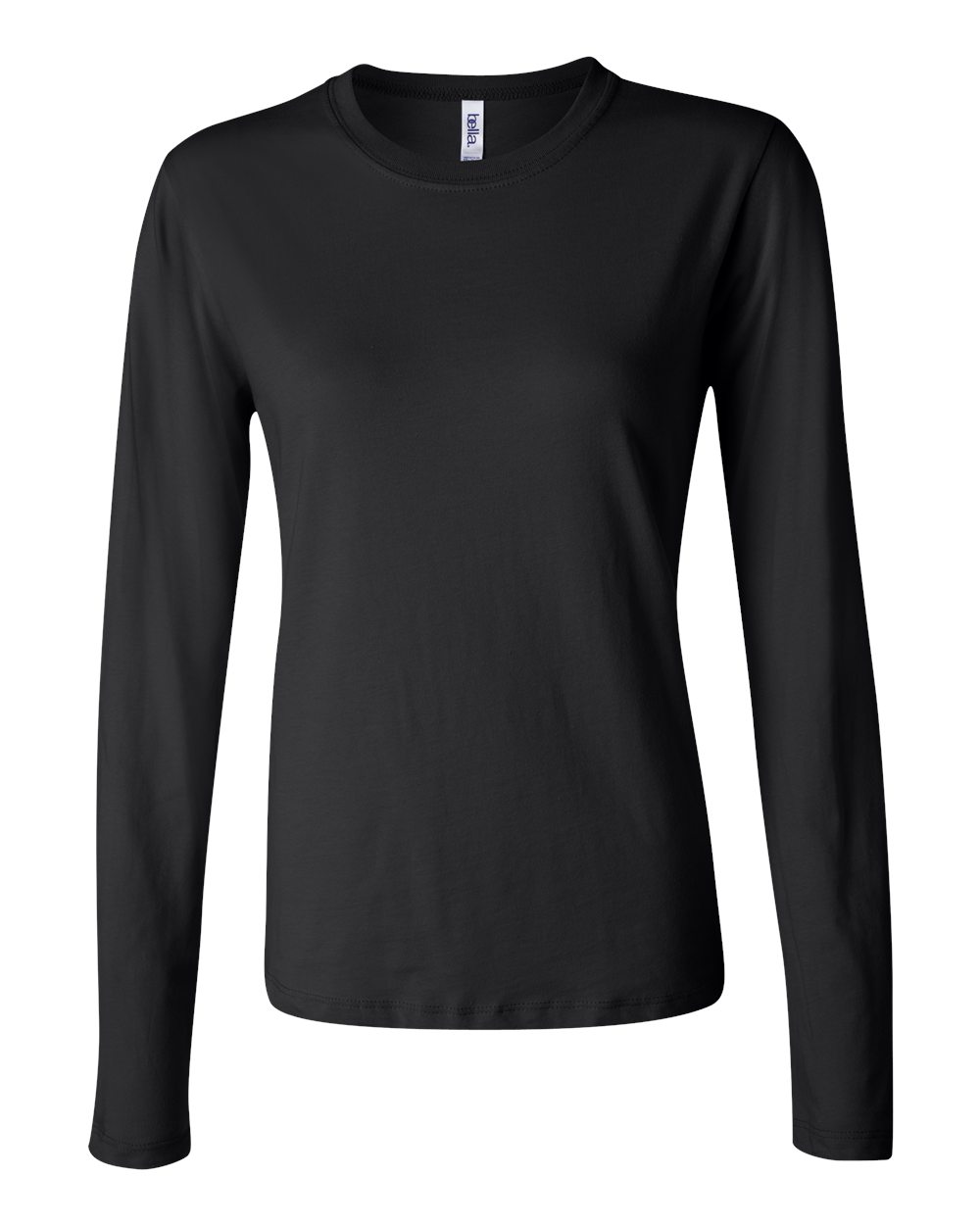 Women’s Jersey Long Sleeve Tee - Front - B57606503 - Black