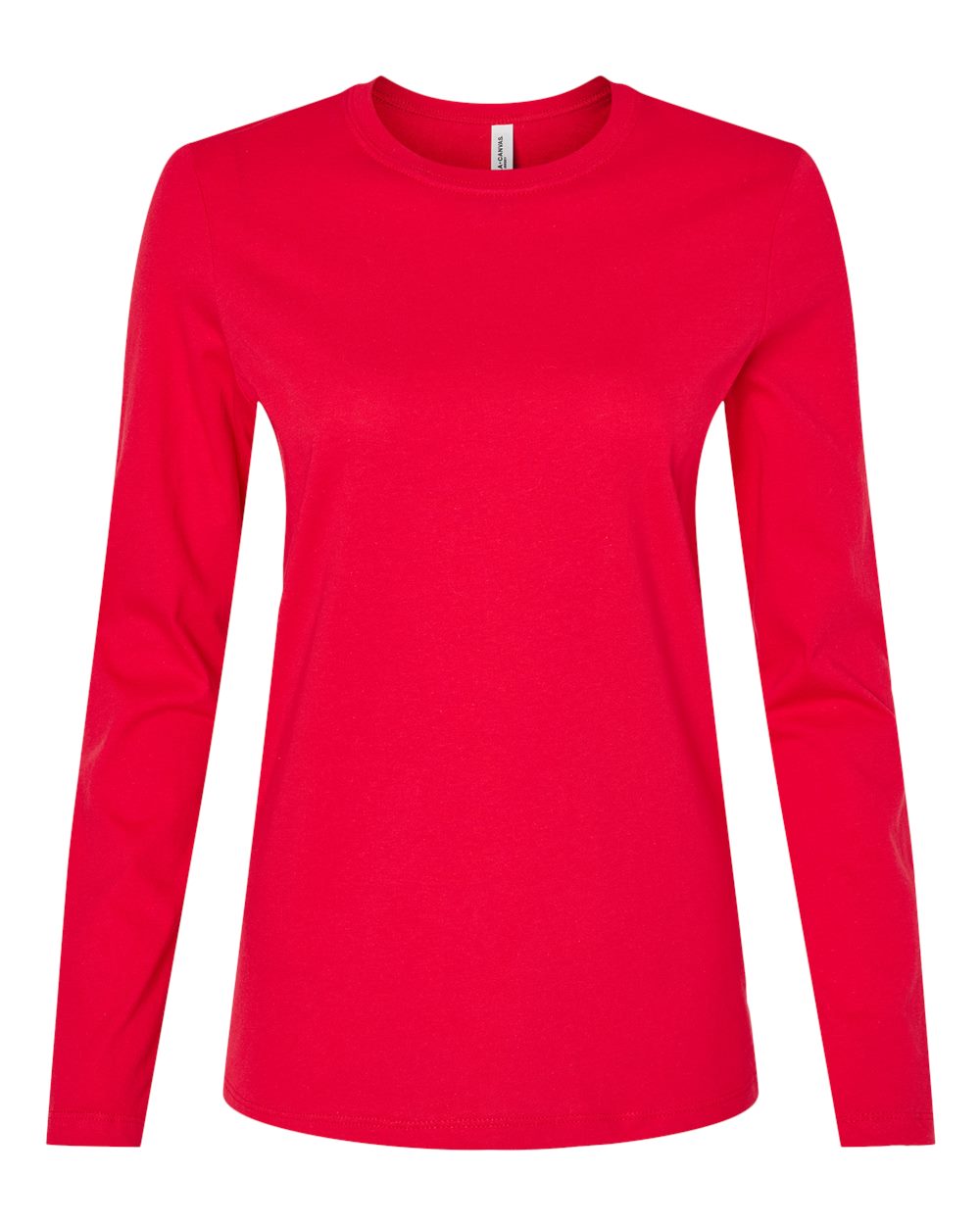 Women’s Jersey Long Sleeve Tee - Front - B57606703 - Red