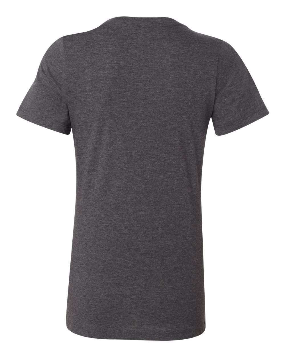Women’s Relaxed Fit Heather CVC Tee - Back - B20506093 - Dark Grey Heather