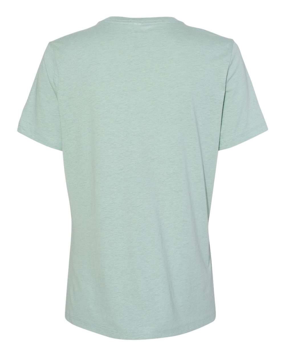 Women’s Relaxed Fit Heather CVC Tee - Back - B20506113 - Heather Prism Dusty Blue