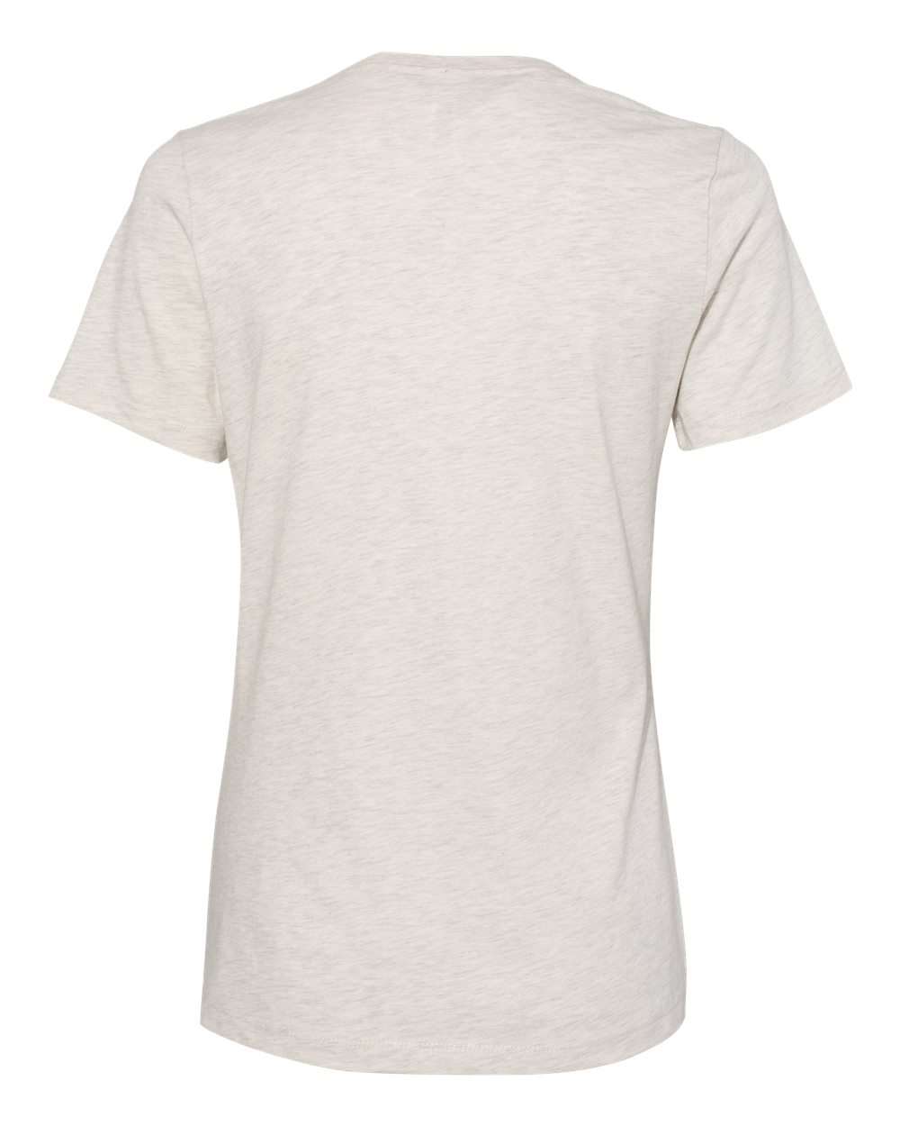 Women’s Relaxed Fit Heather CVC Tee - Back - B20506243 - Heather Prism Natural