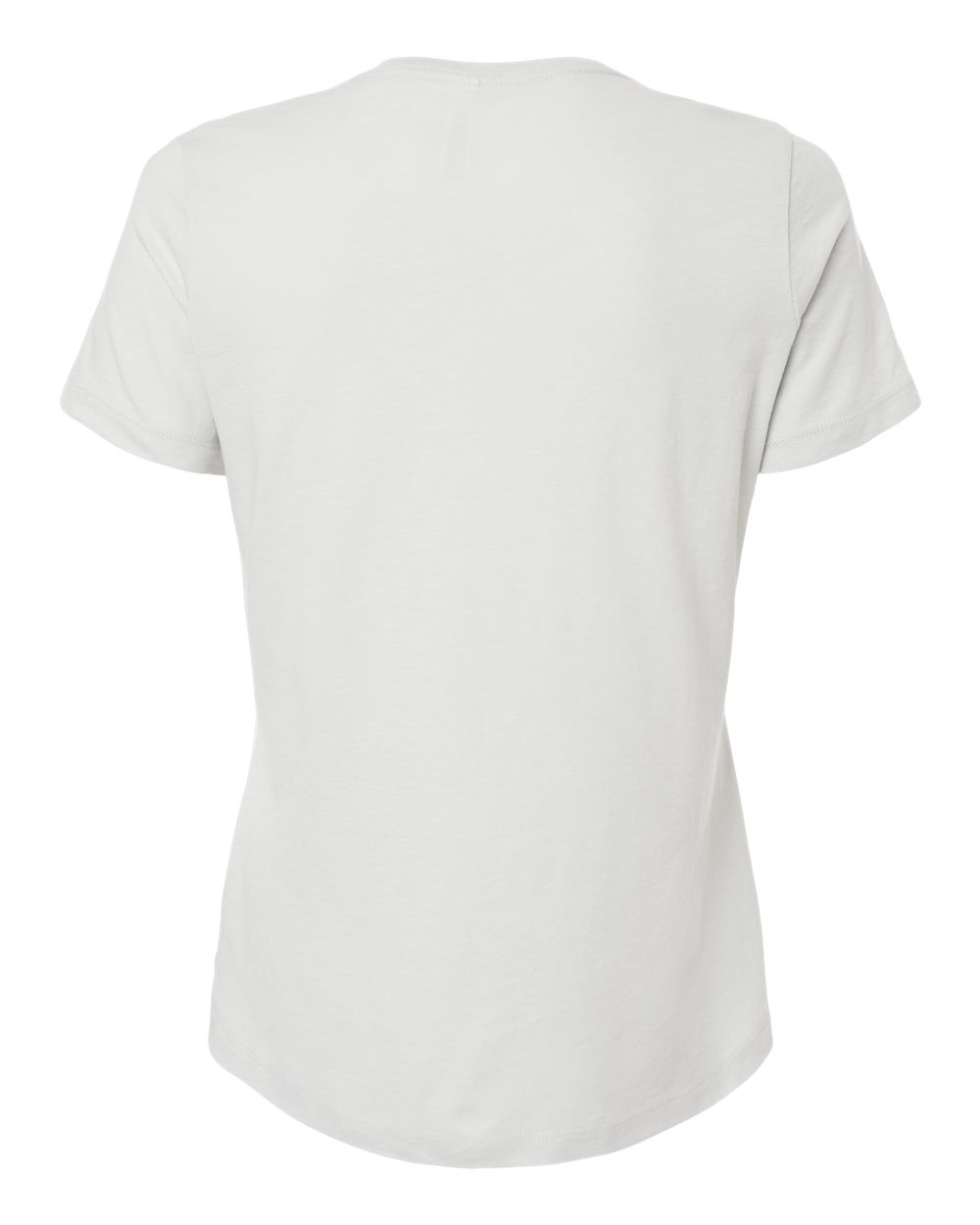 Women’s Relaxed Fit Heather CVC Tee - Back - B20506393 - Heather Silver