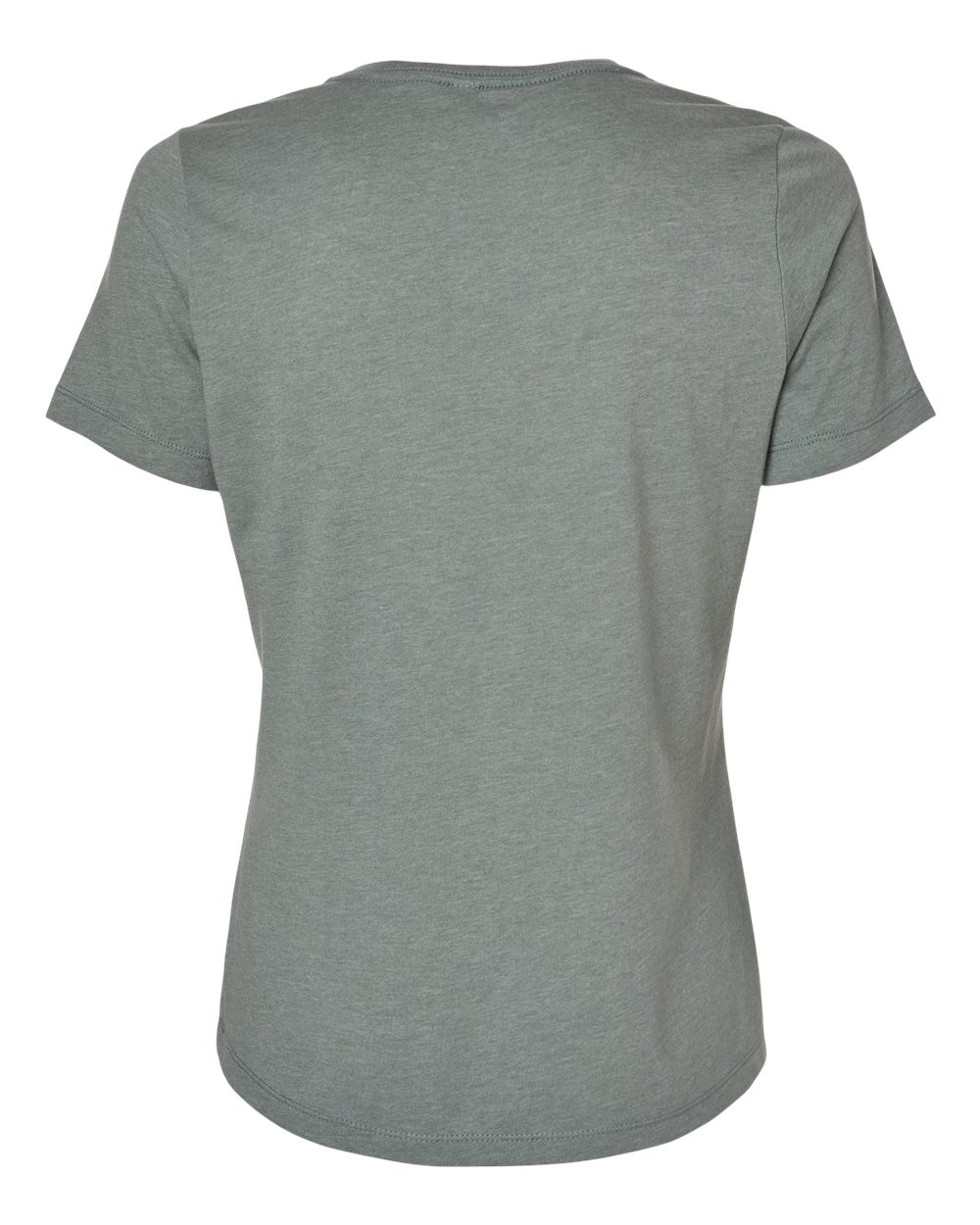 Women’s Relaxed Fit Heather CVC Tee - Back - B20506433 - Heather Blue Storm