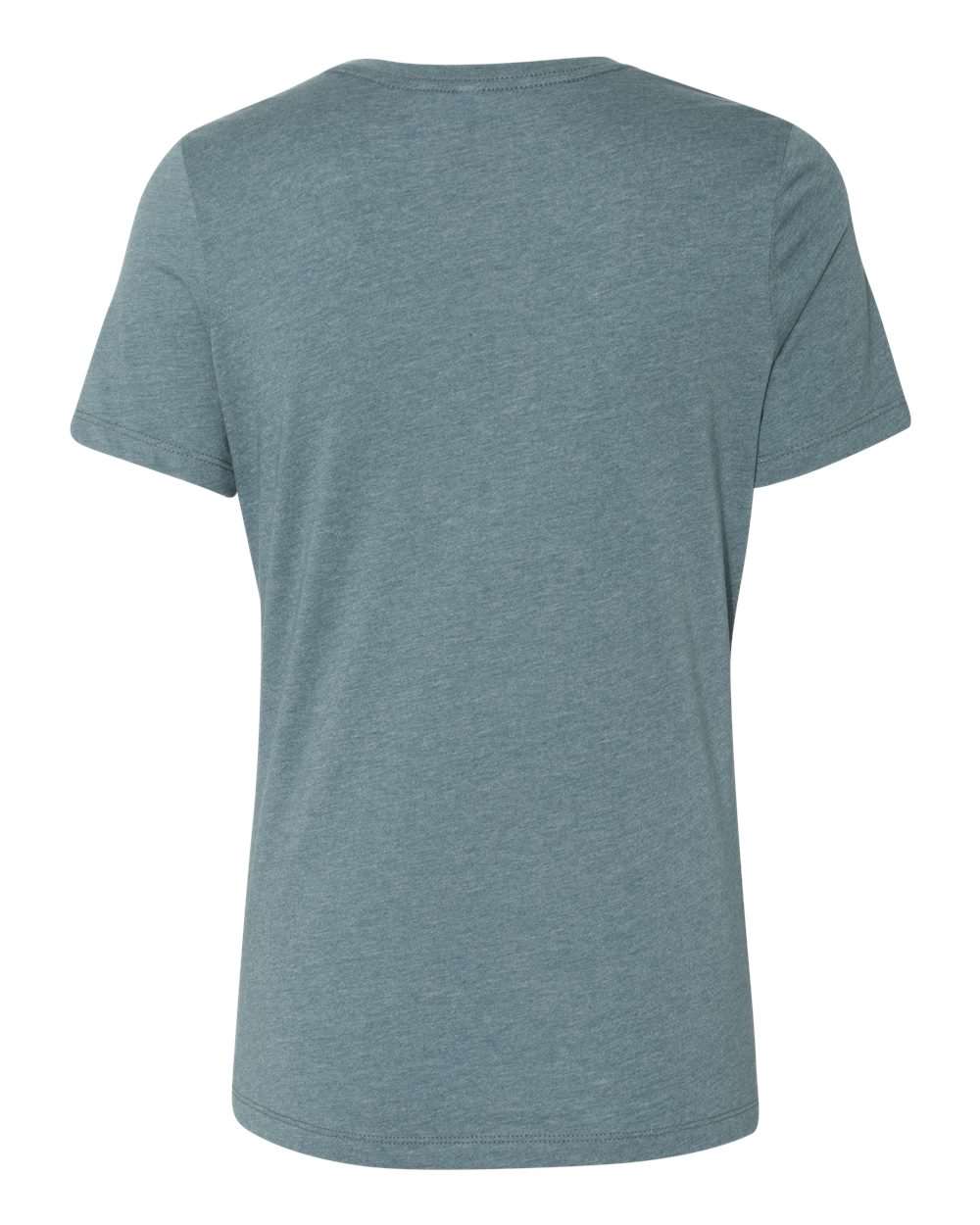 Women’s Relaxed Fit Heather CVC Tee - Back - B20506633 - Heather Slate