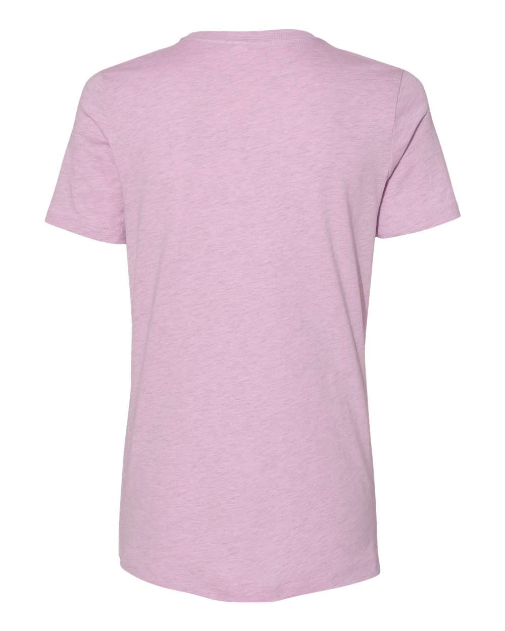 Women’s Relaxed Fit Heather CVC Tee - Back - B20506713 - Heather Prism Lilac