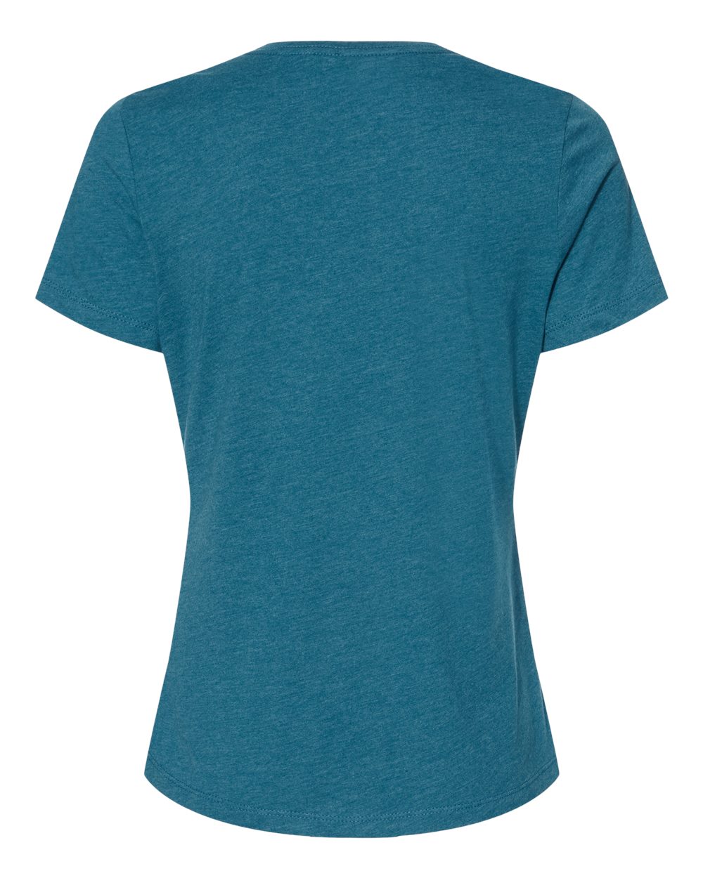 Women’s Relaxed Fit Heather CVC Tee - Back - B20506763 - Heather Deep Teal