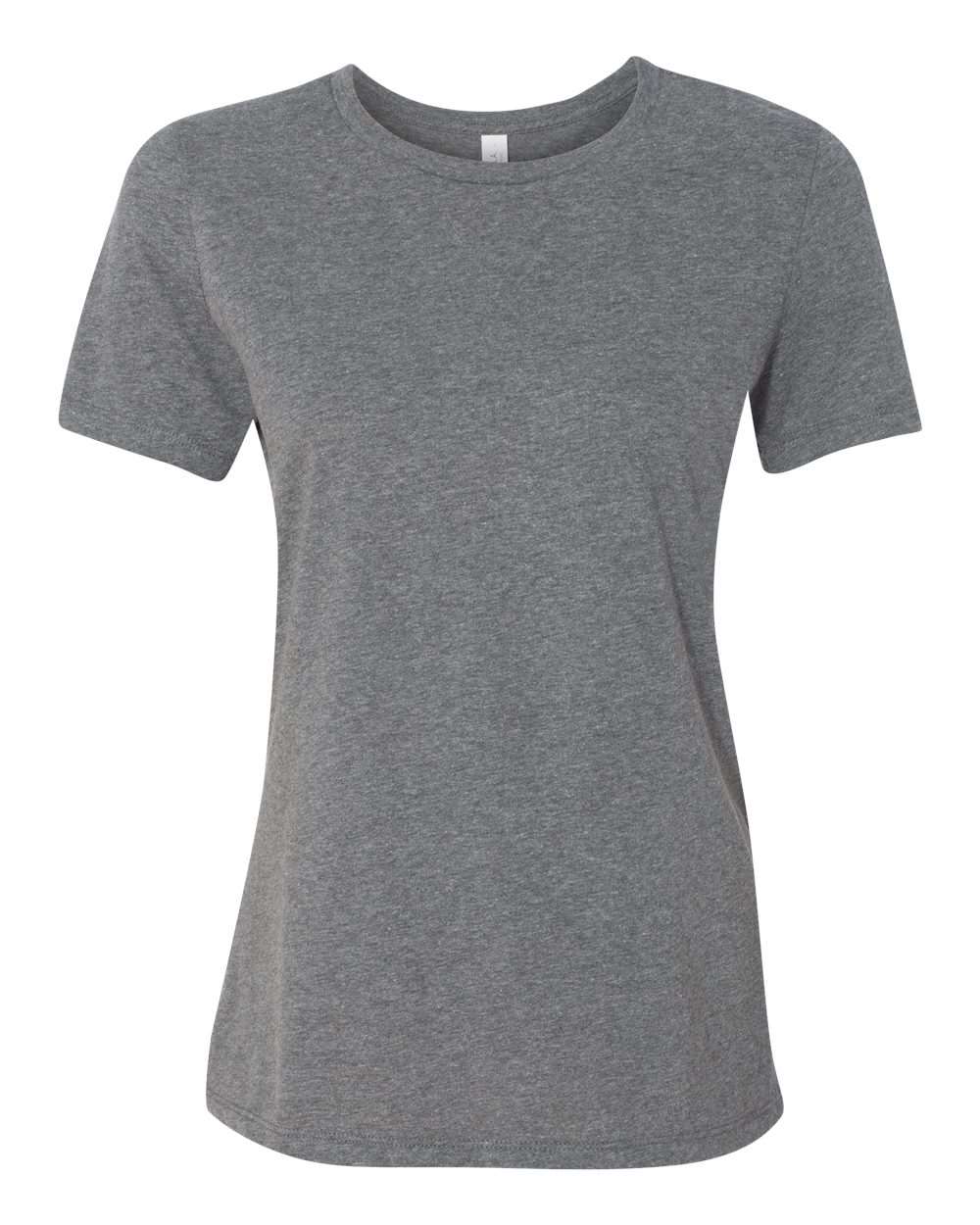 Women’s Relaxed Fit Heather CVC Tee - Front - B20506073 - Deep Heather