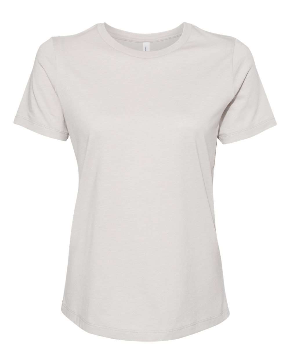 Women’s Relaxed Fit Heather CVC Tee - Front - B20506353 - Heather Cool Grey