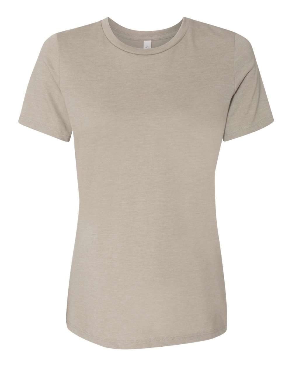 Women’s Relaxed Fit Heather CVC Tee - Front - B20506363 - Heather Stone
