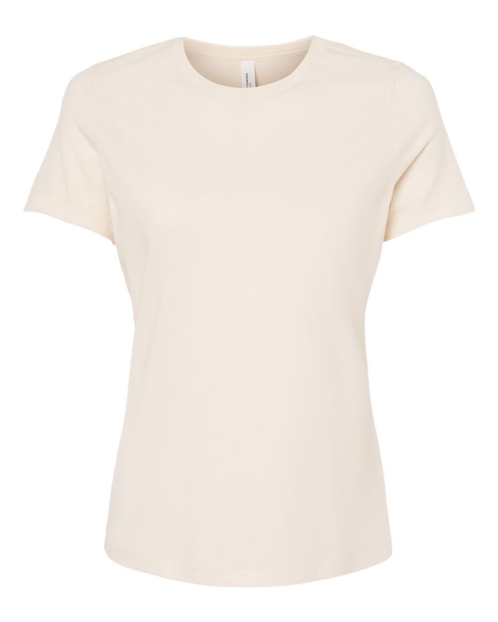 Women’s Relaxed Fit Heather CVC Tee - Front - B20506373 - Heather Natural