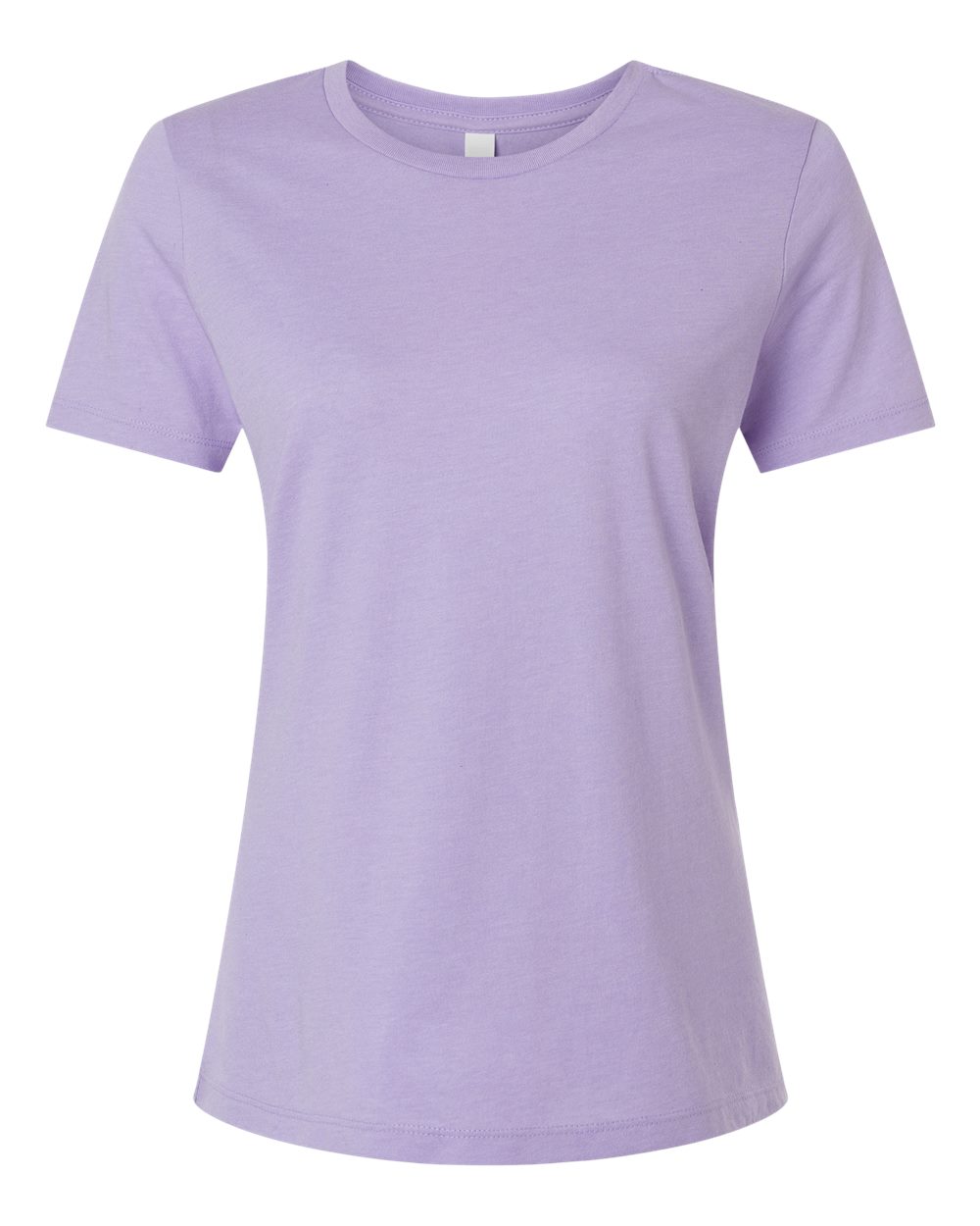 Women’s Relaxed Fit Heather CVC Tee - Front - B20506473 - Heather Dark Lavender
