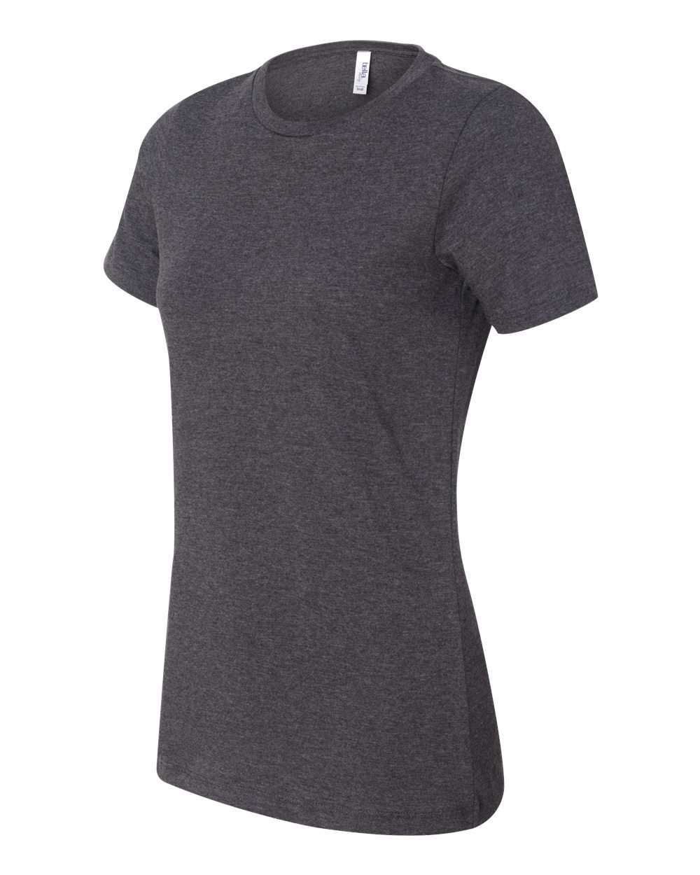 Women’s Relaxed Fit Heather CVC Tee - Side - B20506093 - Dark Grey Heather