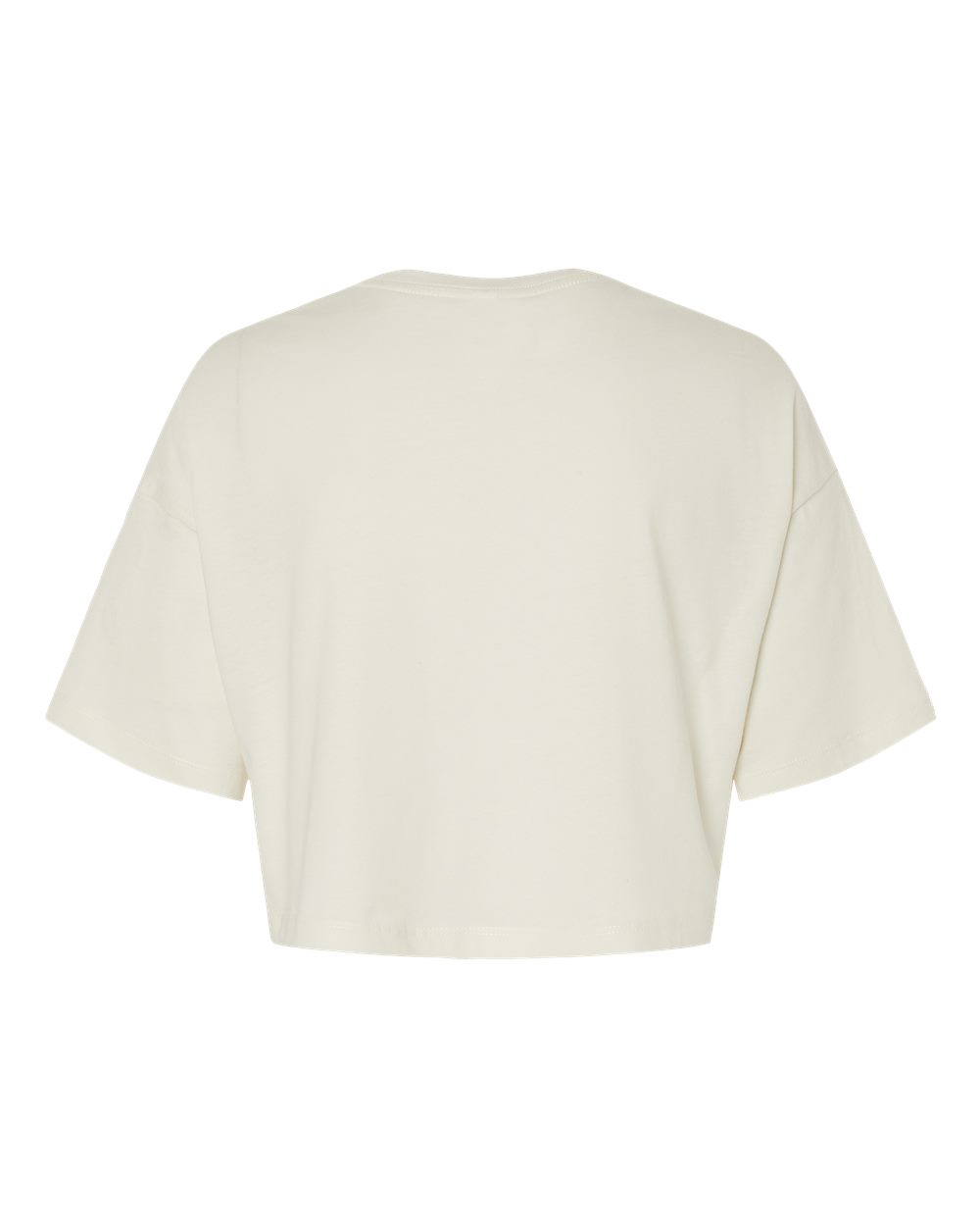 Women's Jersey Crop Tee - Back - B05306243 - Vintage White