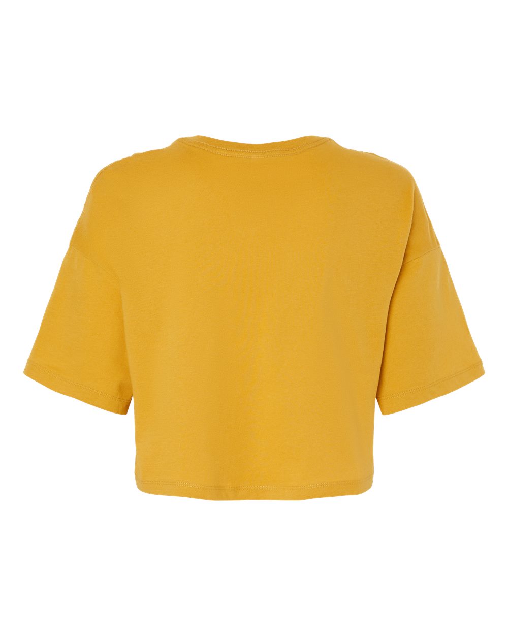Women's Jersey Crop Tee - Back - B05306403 - Mustard