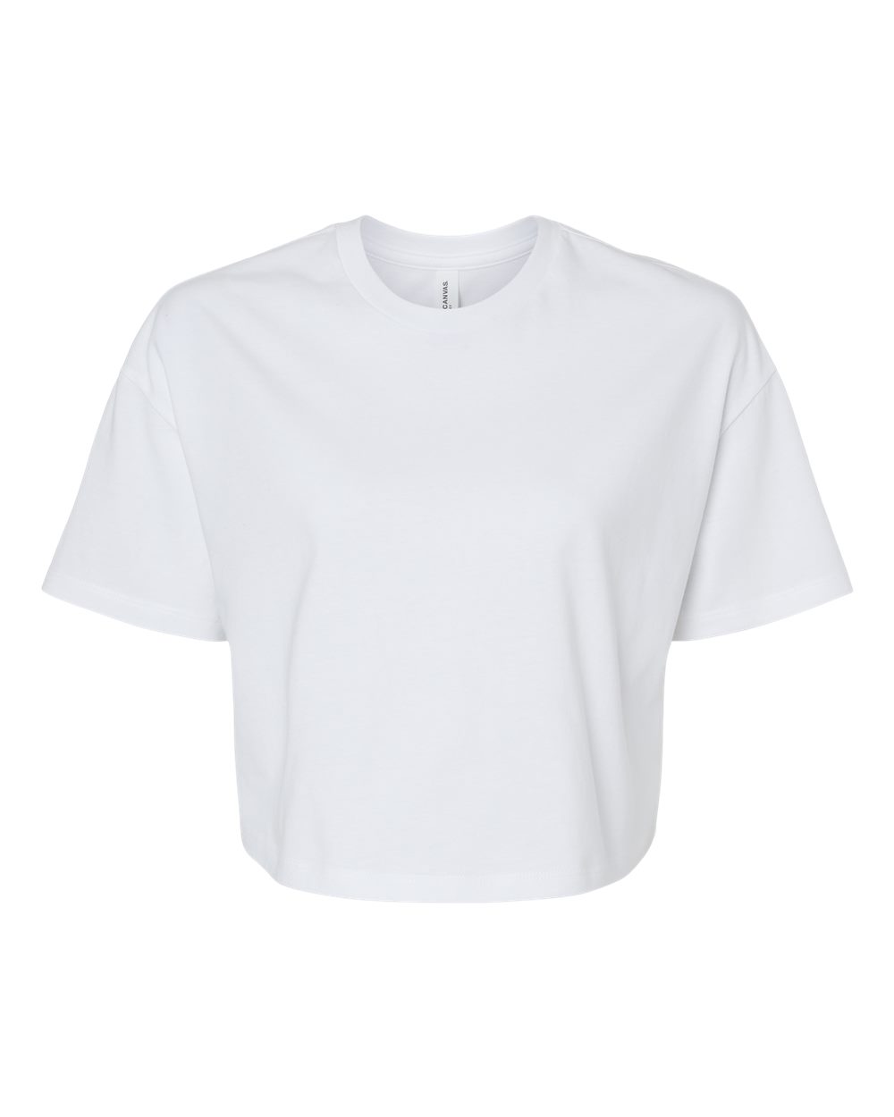 Women's Jersey Crop Tee - Front - B05306003 - White