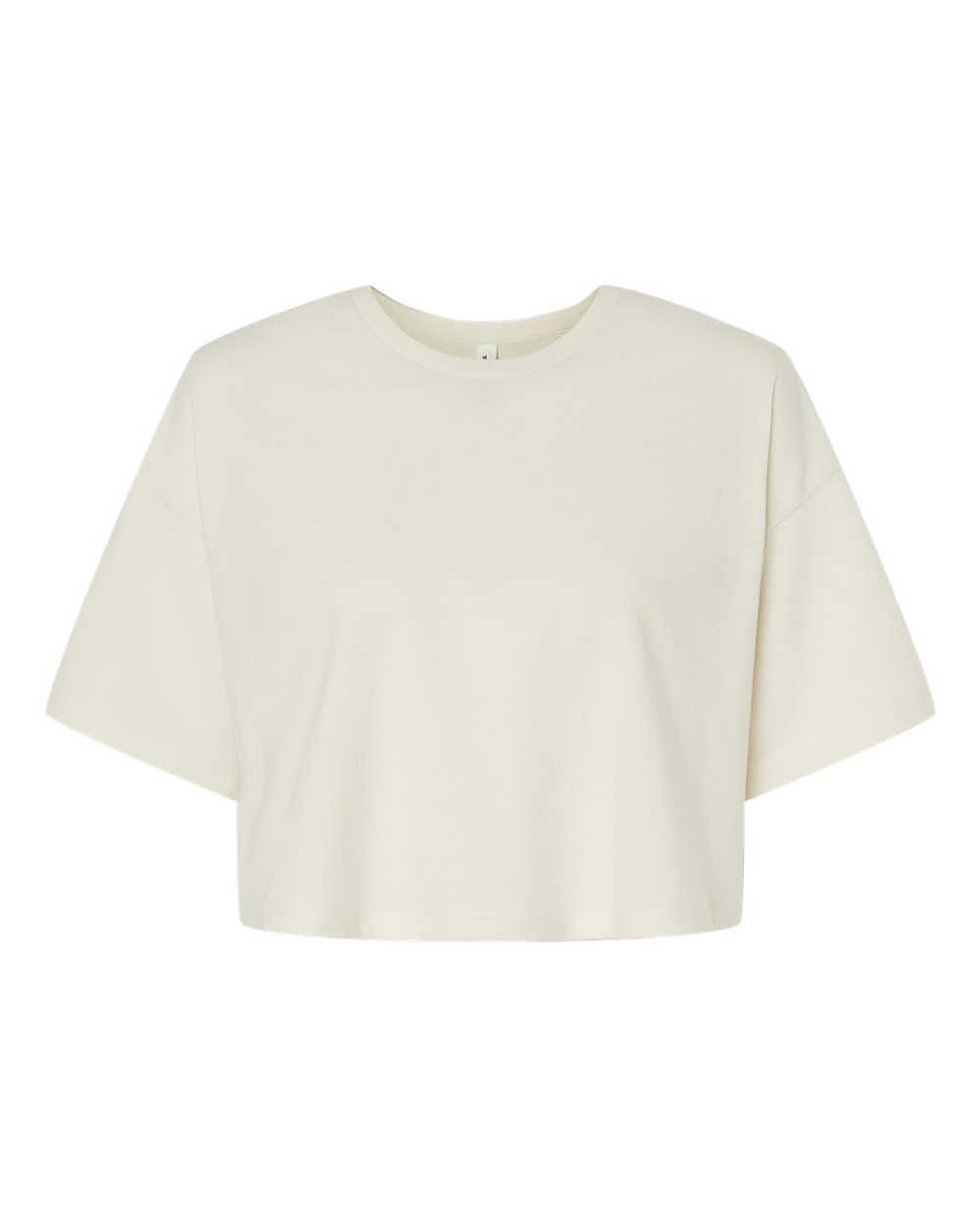 Women's Jersey Crop Tee - Front - B05306243 - Vintage White