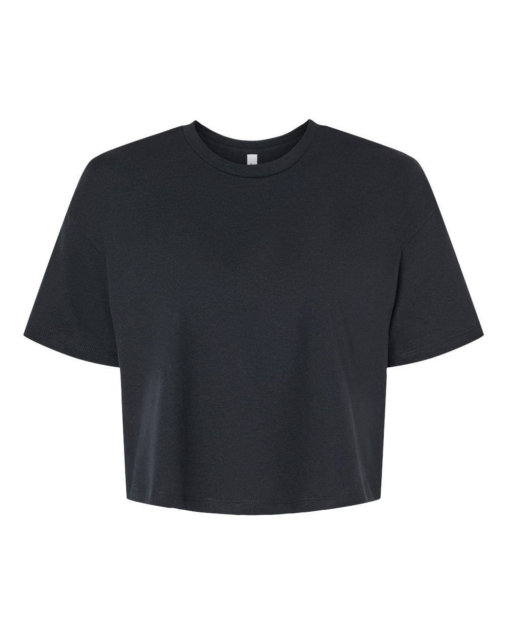 Women's Jersey Crop Tee - Front - B05306503 - Black