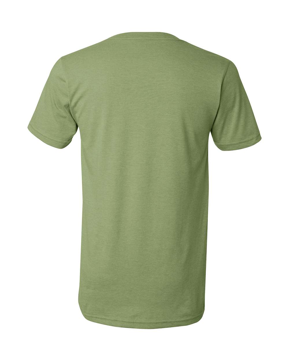 Unisex Heather CVC V-Neck Tee - Back - B03506542 - Heather Green