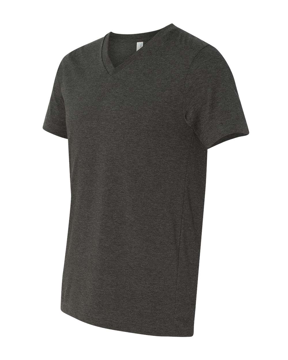 Unisex Heather CVC V-Neck Tee - DirectSide - B03506092 - Dark Grey Heather