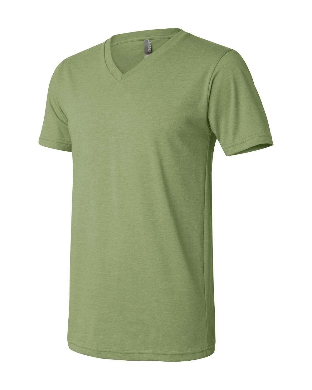Unisex Heather CVC V-Neck Tee - DirectSide - B03506542 - Heather Green