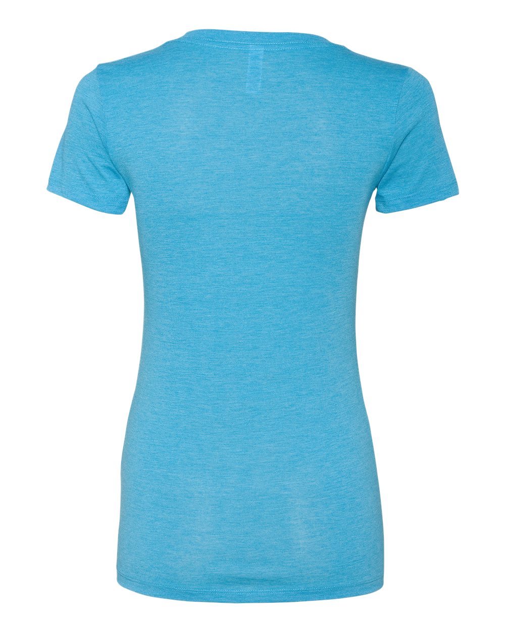 Women’s Triblend Deep V-Neck Tee - Back - B87806057 - Aqua Triblend