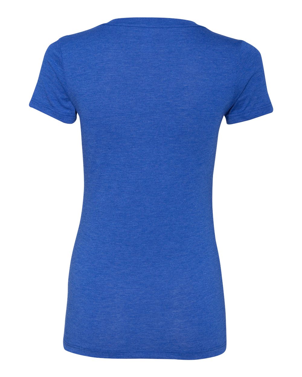 Women’s Triblend Deep V-Neck Tee - Back - B87806753 - True Royal Triblend
