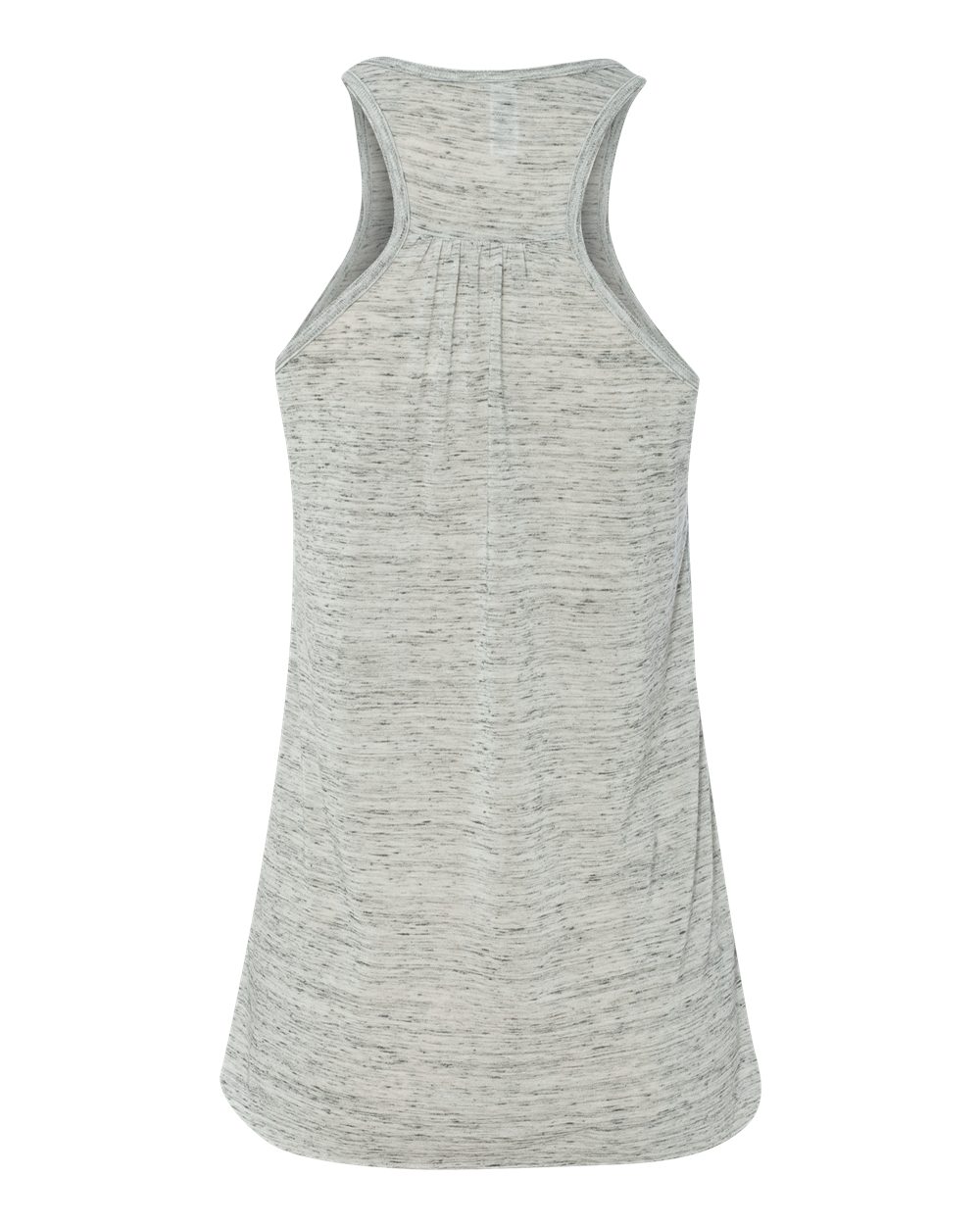 Women's Flowy Racerback Tank - Back - B87406012 - White Marble