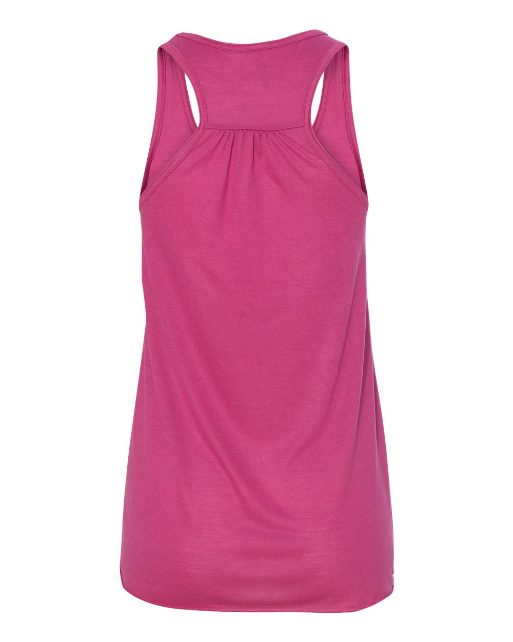 Women's Flowy Racerback Tank - Back - B87406032 - Berry