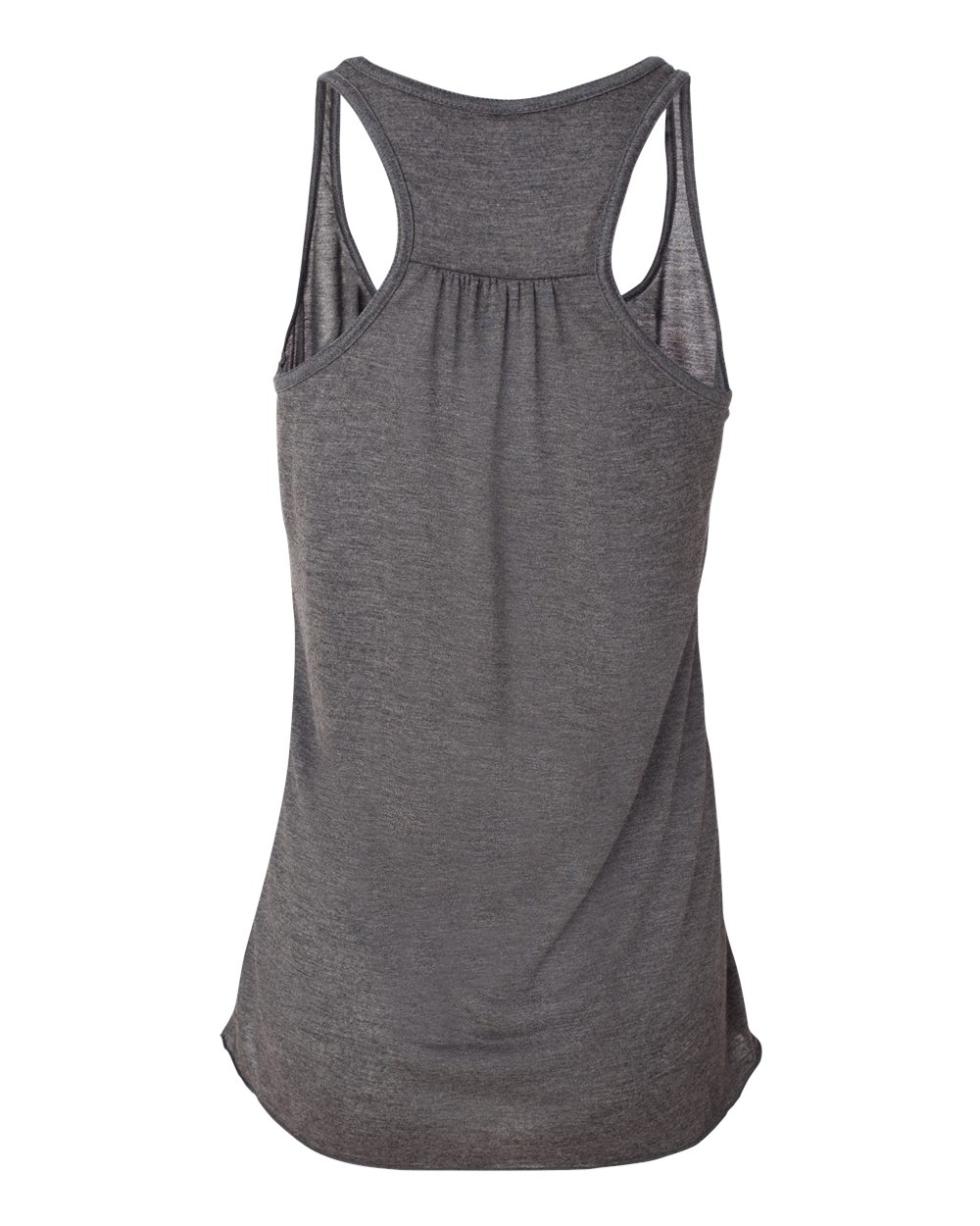 Women's Flowy Racerback Tank - Back - B87406092 - Dark Grey Heather