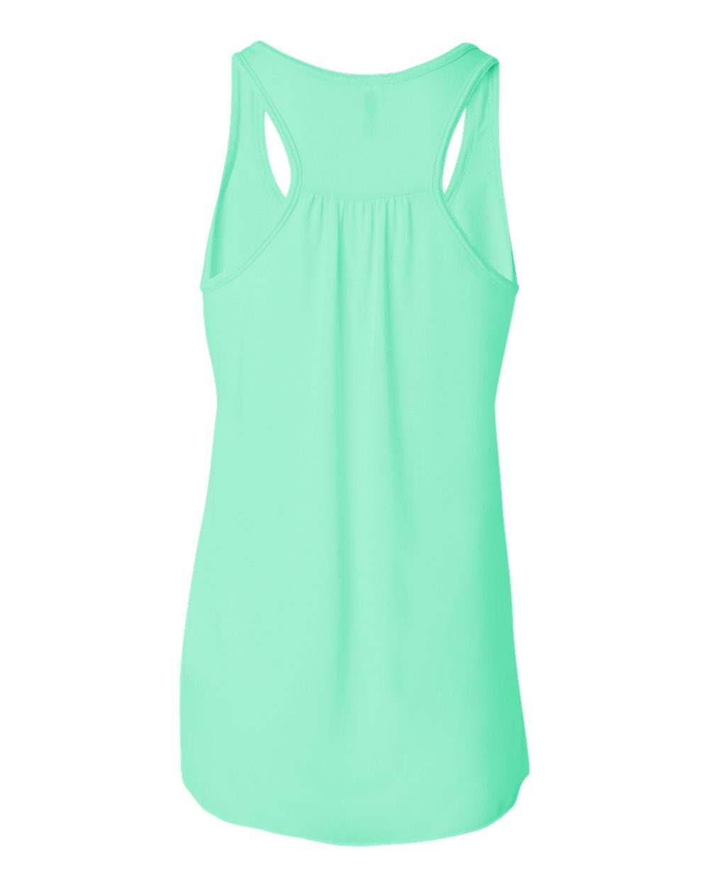 Women's Flowy Racerback Tank - Back - B87406192 - Mint