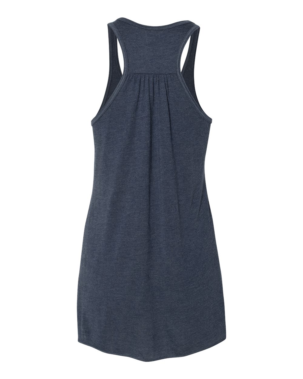 Women's Flowy Racerback Tank - Back - B87406322 - Heather Navy