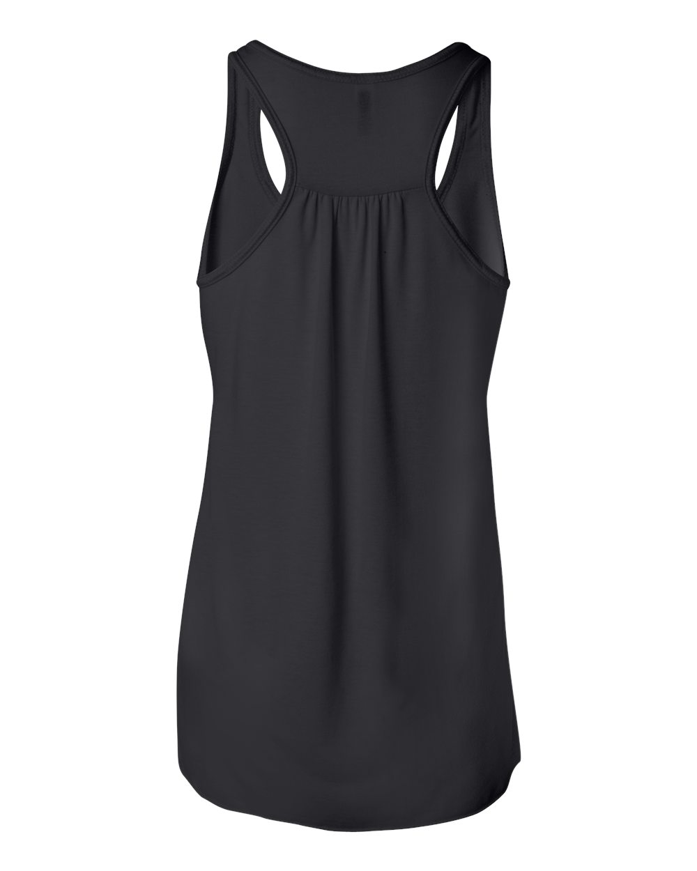 Women's Flowy Racerback Tank - Back - B87406502 - Black