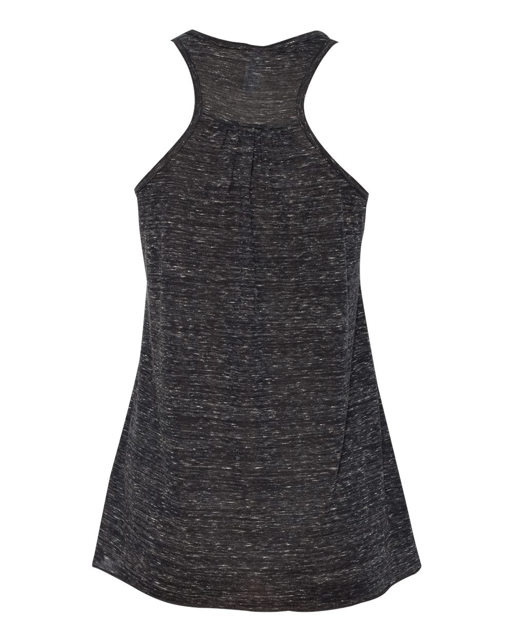 Women's Flowy Racerback Tank - Back - B87406512 - Black Marble