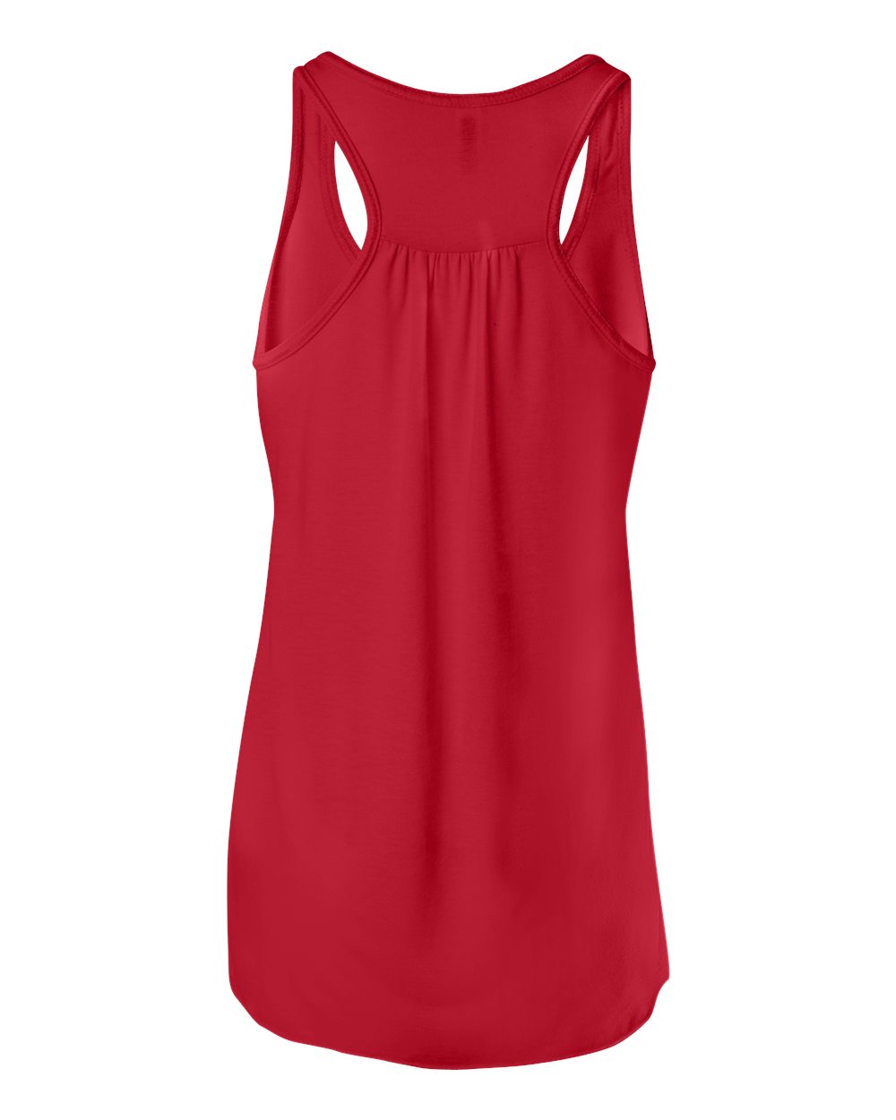 Women's Flowy Racerback Tank - Back - B87406702 - Red