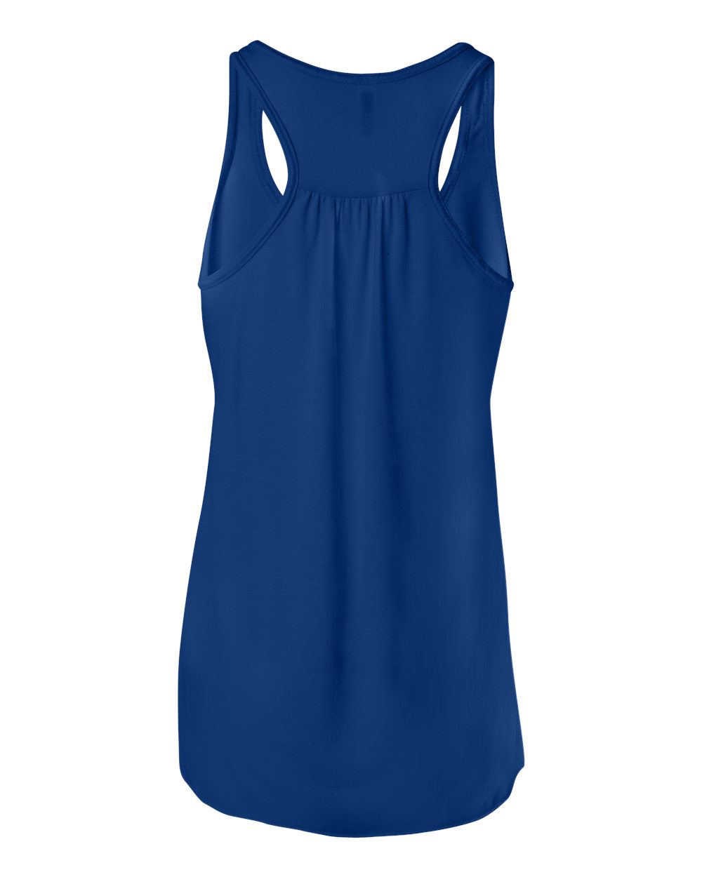 Women's Flowy Racerback Tank - Back - B87406752 - True Royal