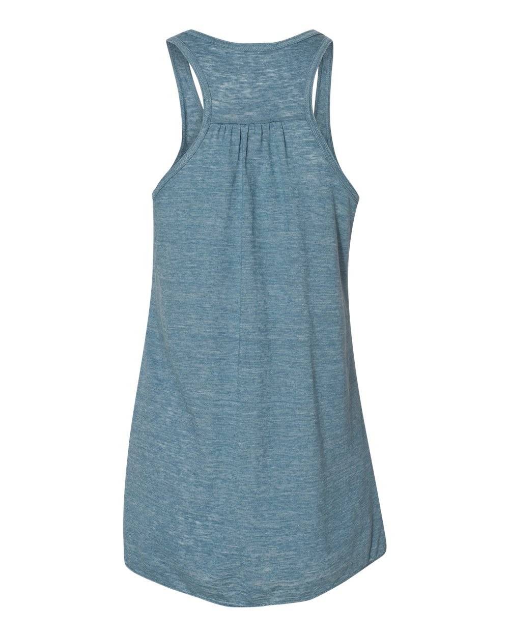 Women's Flowy Racerback Tank - Back - B87406982 - Denim Slub